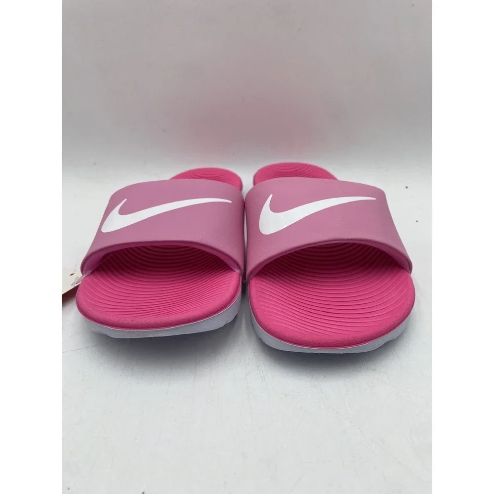 NIKE KAWA SLIDE Kids' NEW Slides Psychic Pink/White Multiple Sizes